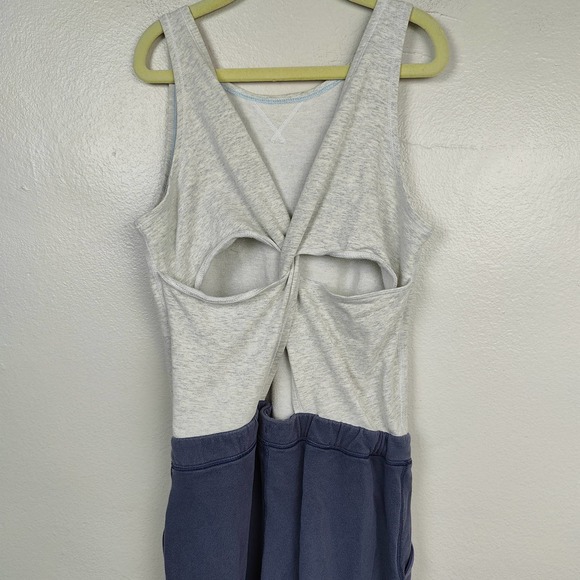 Ivivva Lululemon Feels Good Jumpsuit Girls 8 Heather Gray Purple French Terry - Picture 6 of 9